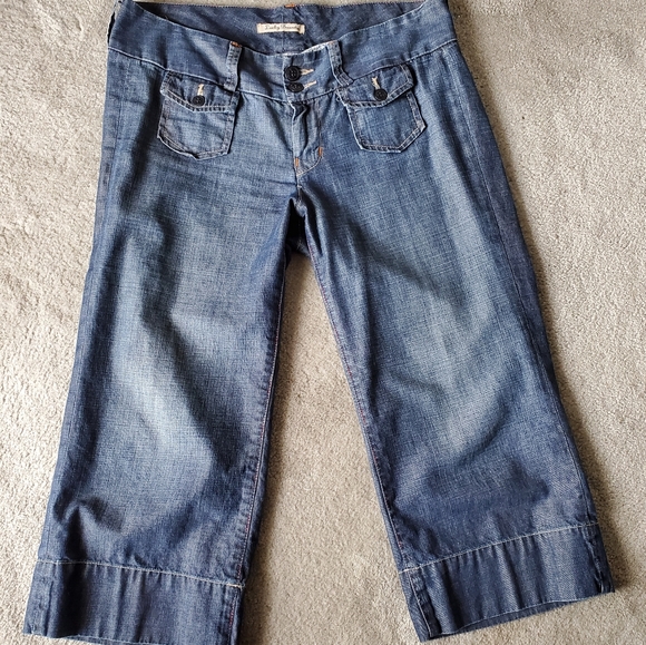 Lucky Brand wide capri jeans - Picture 1 of 9